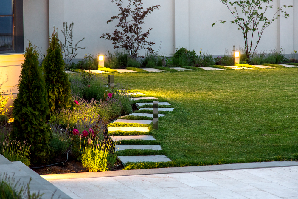 outdoor lighting landscape for security